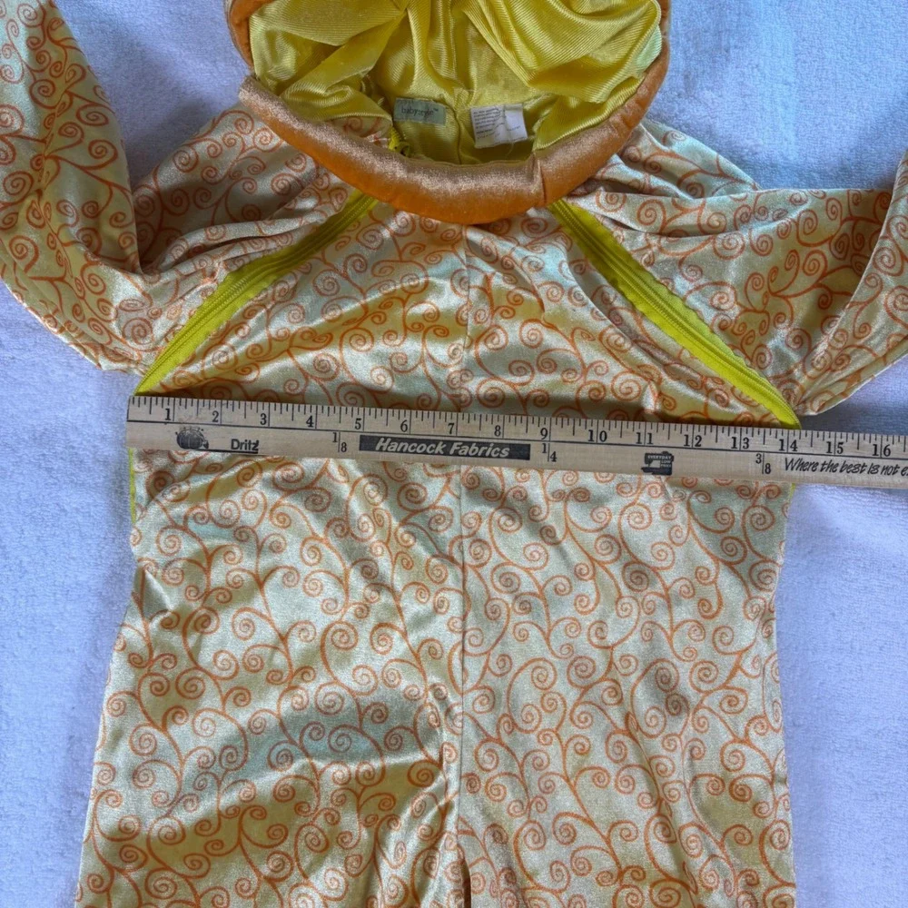 Vintage BabyStyle Gold Fish Costume 2T Hooded Jumpsuit Halloween Orange Bright‎